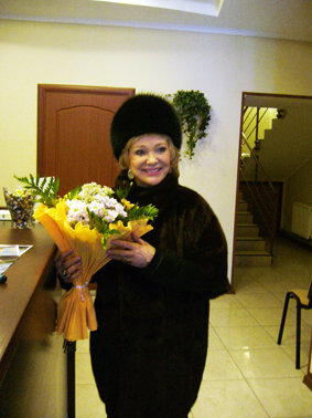 Екатерина Шаврина в гостинице Пристань Подпорожье